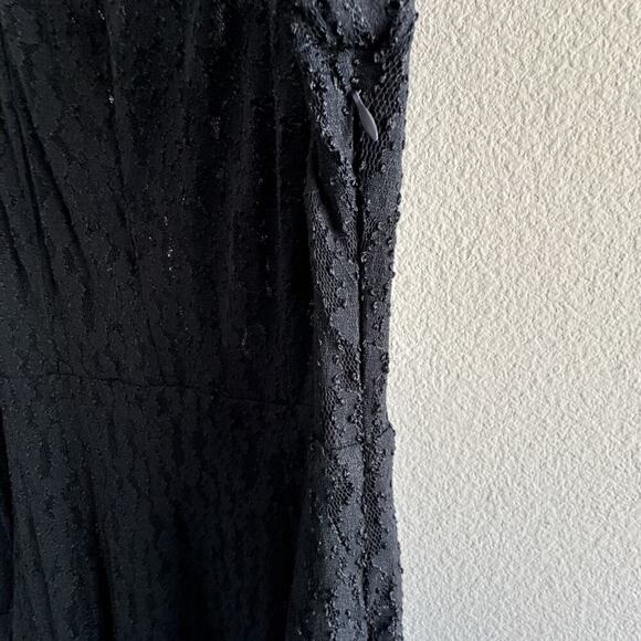 Free People Teen Witch Black Lace Fit & Flare Dress Size L OB451639 NWT - Picture 7 of 15
